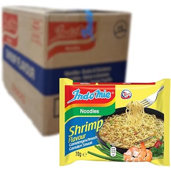 INDOMIE Instant Noodles, Shrimps, Multi-pack, 40 x 70 g
