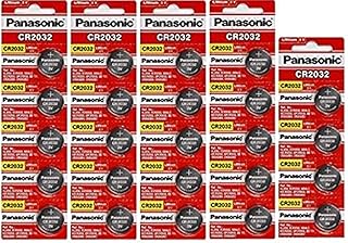 24 Panasonic CR2032 Batteries Lithium cr-2032 3V Coin Cell 4 Packs of 6 Batteries