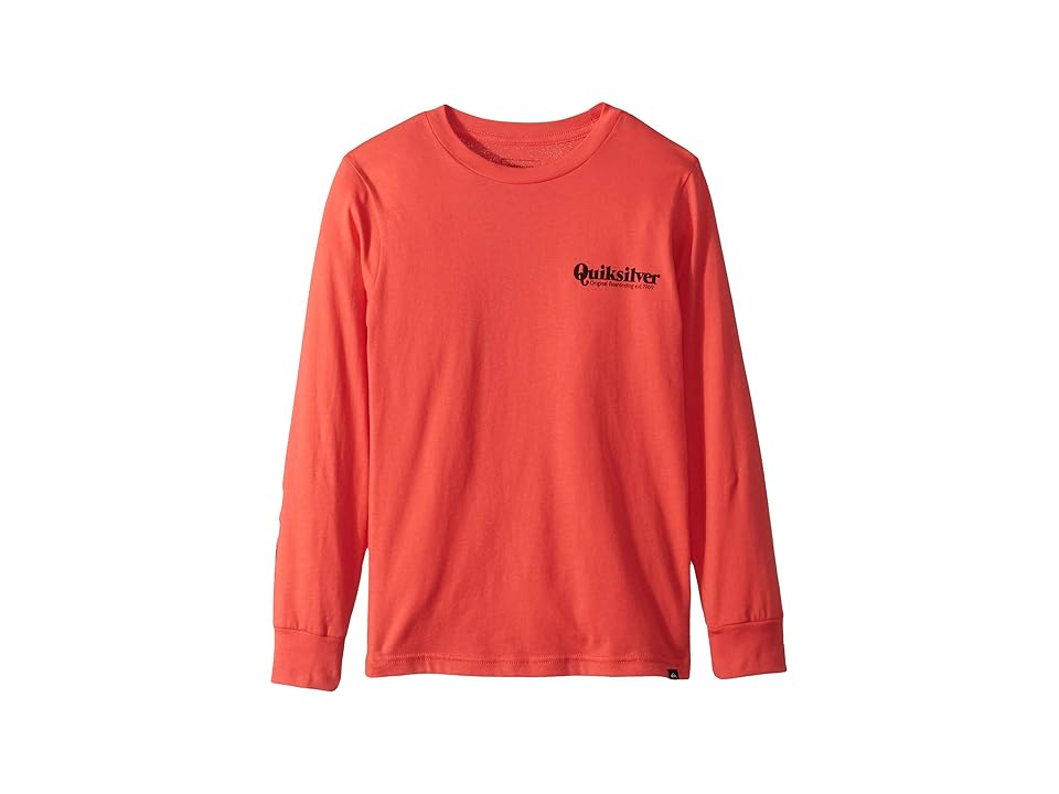 

Quiksilver Kids Fineline Long Sleeve Tee (Big Kids) (Flame) Boy's Long Sleeve Pullover, Orange