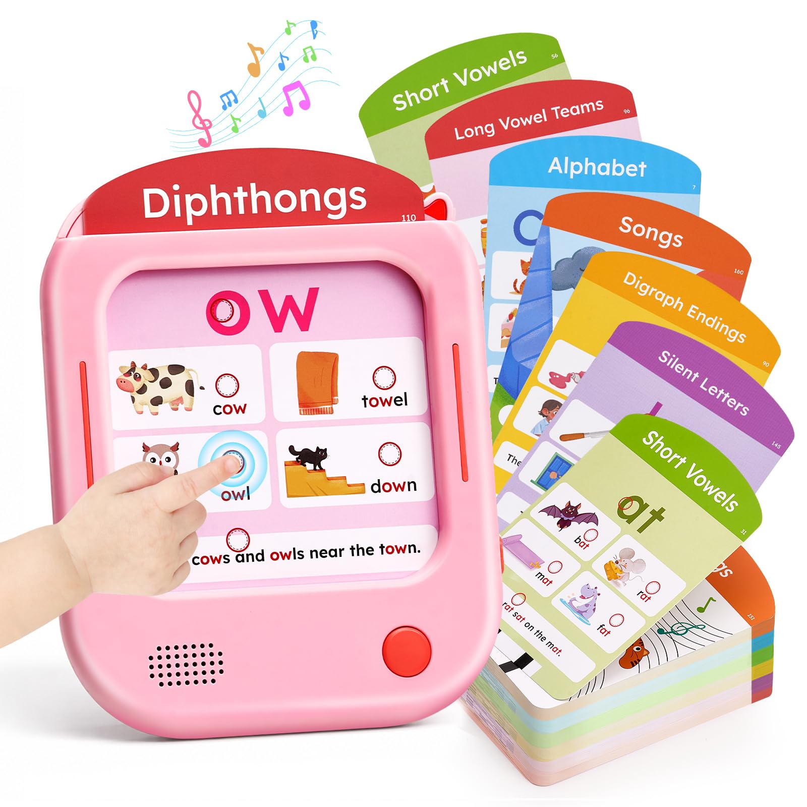 JoyCat Phonics Learning Tablet, 156 Talking Flash Card Pages