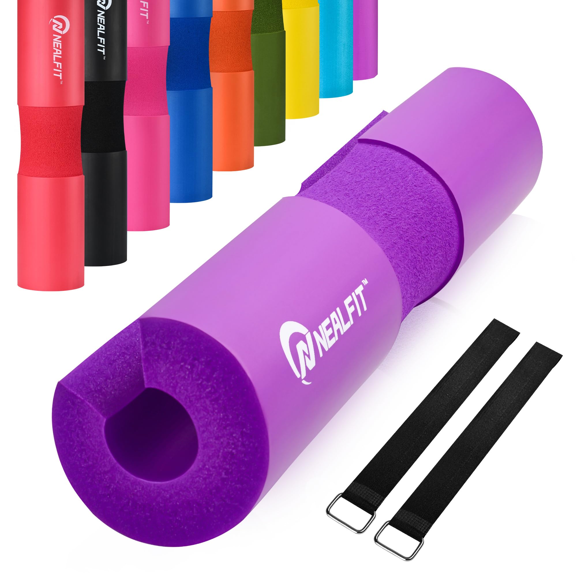 Barbell Pad Squat Pad for Squats—Squat Bar Pad—Great for Weightlifting,Lunges and Hip Thrusts—Foam Sponge Pad—Fit Standard and Olympic Bars Perfectly