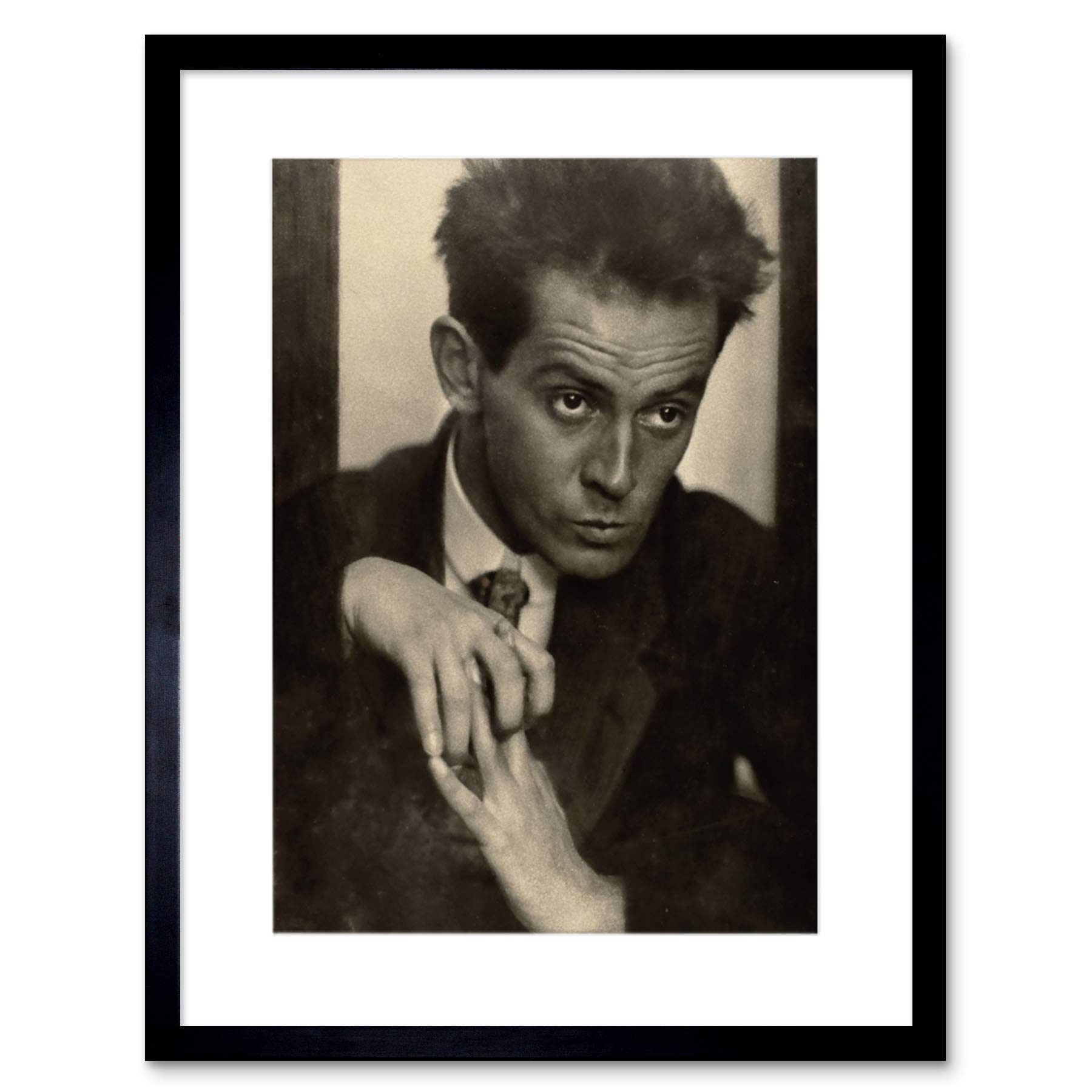 Wee Blue Coo Vintage Photo Egon Schiele Artist Photo Framed Wall Art Print