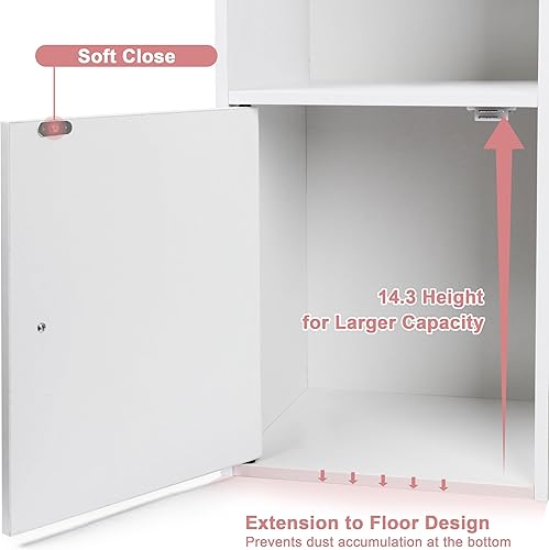 Miniatura 8 de Xilingol Organizador de almacenamiento de juguetes para niños con 8 cubos de juguetes extraíbles, organizadores de juguetes de 4 niveles con 6 cubos