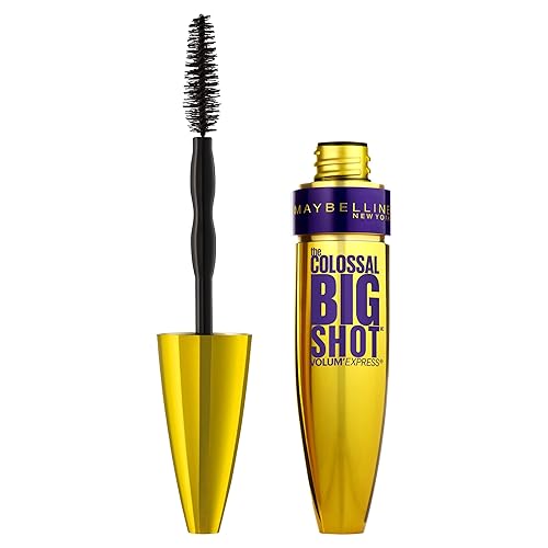 Miniatura 4 de Máscara de pestañas impermeable, Volum' Express The Colossal Big Shot, de la marca Maybelline New York , lavable, Blackest Black