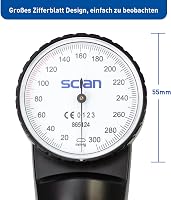 SCIAN Manuális Vérnyomásmérő - Aneroid Szfigmomanométer D-Gyűrűs Univerzális Mandzsettával 22-42cm, Hordtáskával, Felnőtteknek, Időseknek

A 5