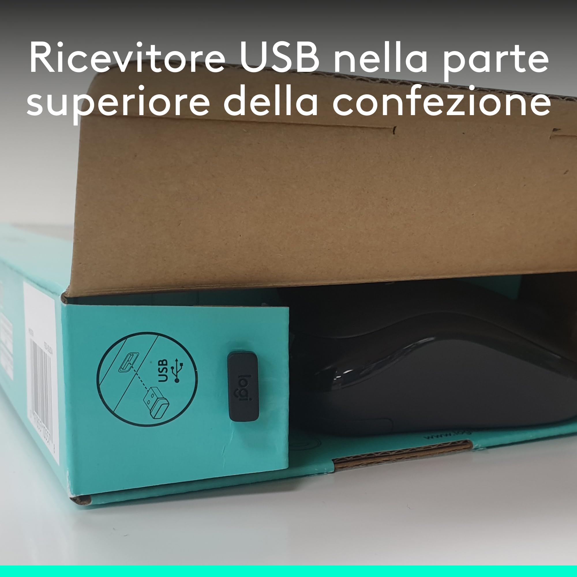 Logitech MK270 Combo Wireless Tastiera e Mouse 2,4 GHz Compatto 8 Tasti Multimediali QWERTY Nero