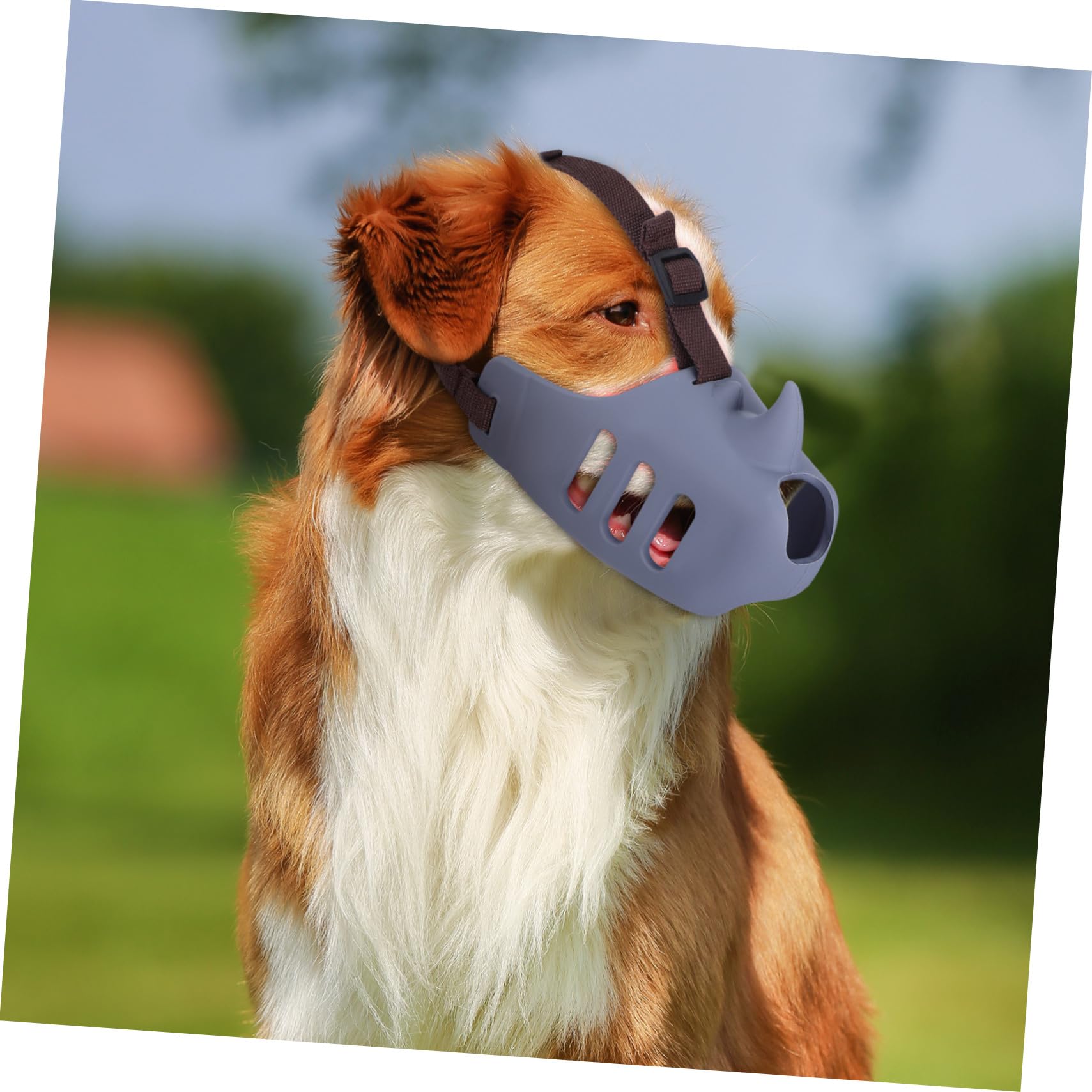 3 pièces Muselière Chien Douce Réglable Silicone pour Petit Moyen et Grand Chien Anti-Morsure Anti-aboiement et Contrôle de Mastication Respirante et Confortable