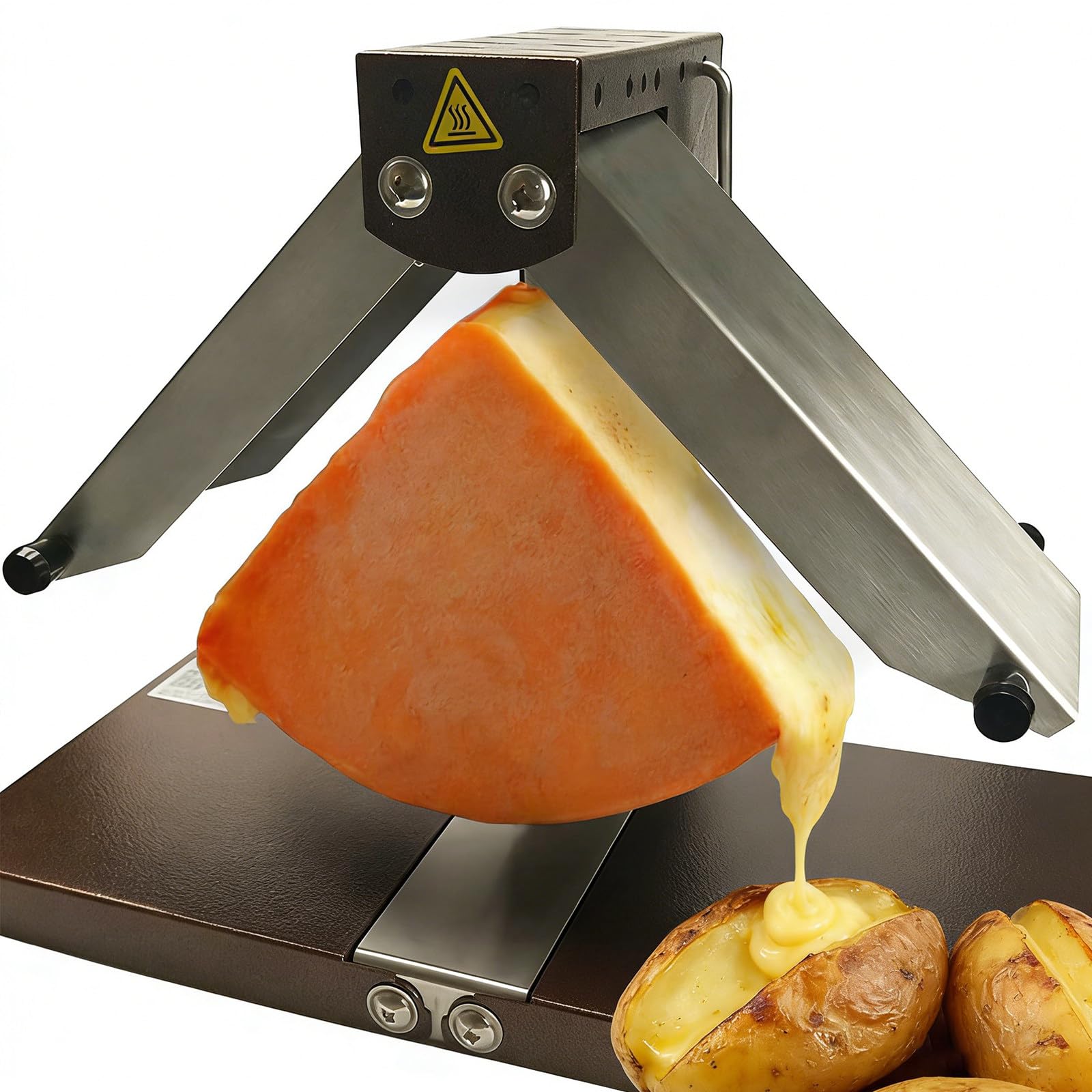 Komercyjny topielnik sera, elektryczny grill do topienia sera Raclette, szybko nagrzewający się grill Raclette, tradycyjna maszyna do topienia sera Raclette, regulowany w zakresie 0~90°