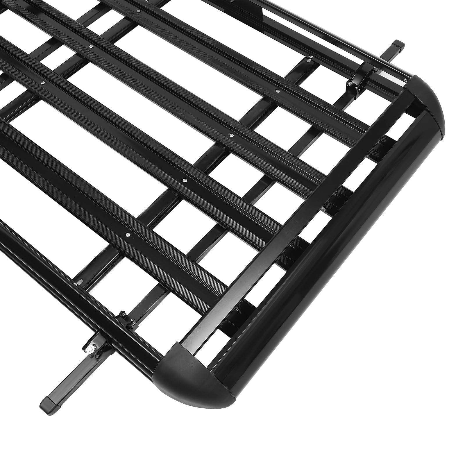 Portaequipajes de aluminio, cesta universal para el techo del coche, 140 x 100 cm, soporta hasta 150 kg