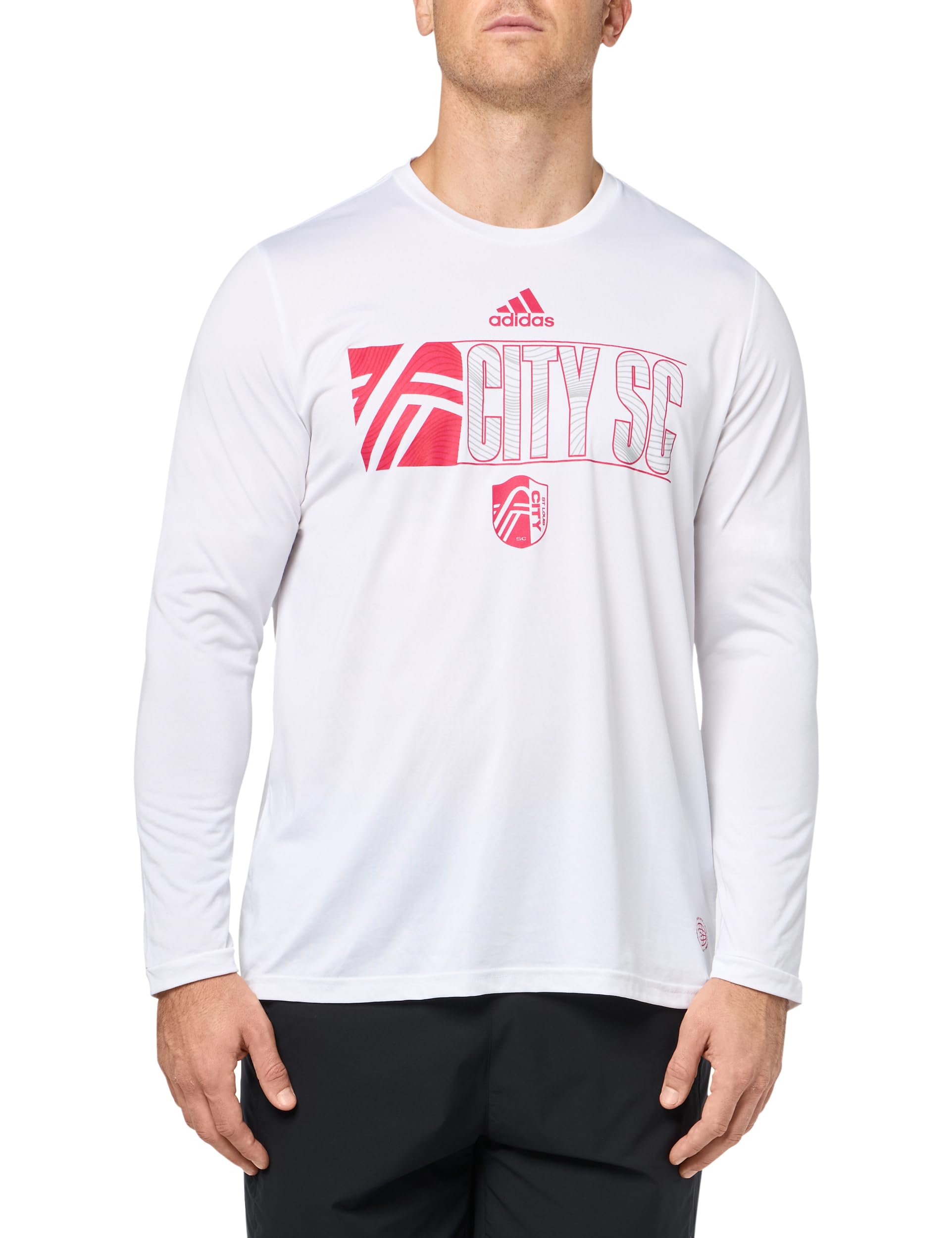 adidas Men's St. Louis City Sc Long Sleeve Pre-Game T-Shirt