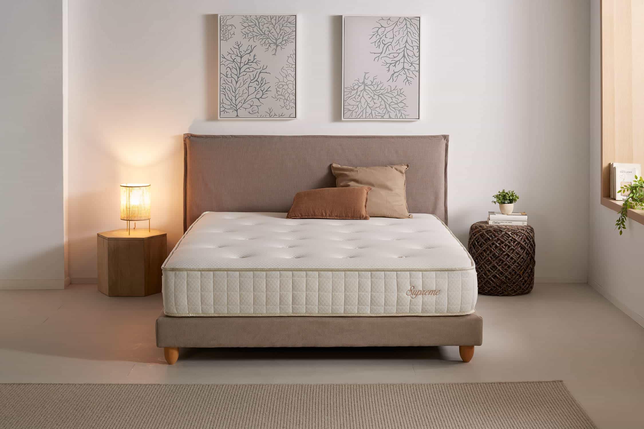 Moonia | Colchón Supreme Muelles Ensacados| 5 cm de viscoespuma, Fibras Supersoft y Todotherm | Comfort System | Pression Care System | 90 x 200 cm
