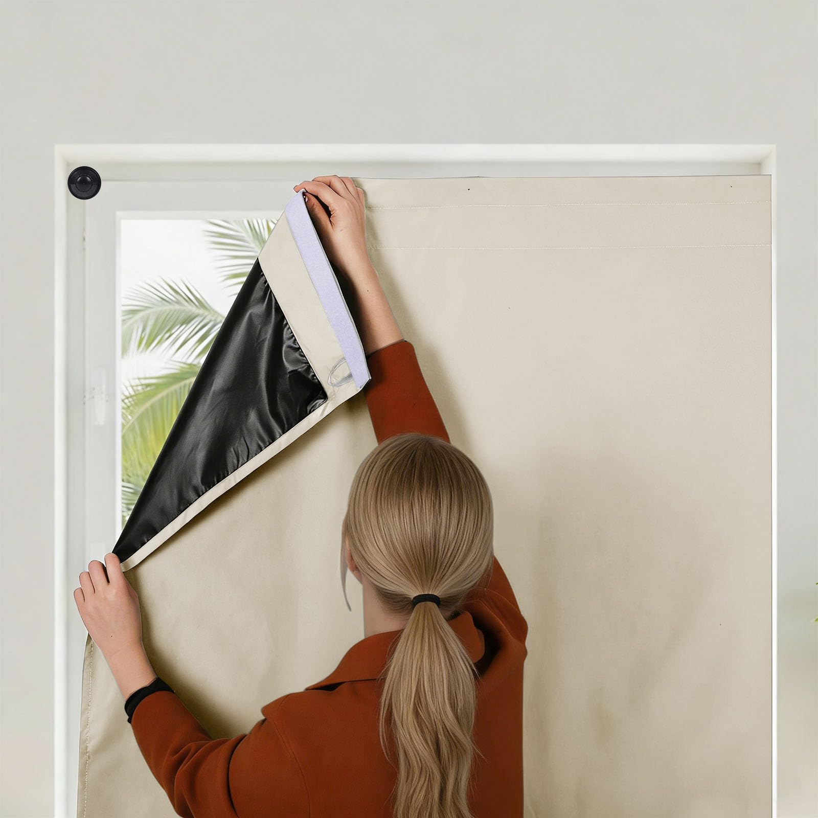 Wingbind Portable Blackout Window Cover with Sticker Suction Cups No Drill