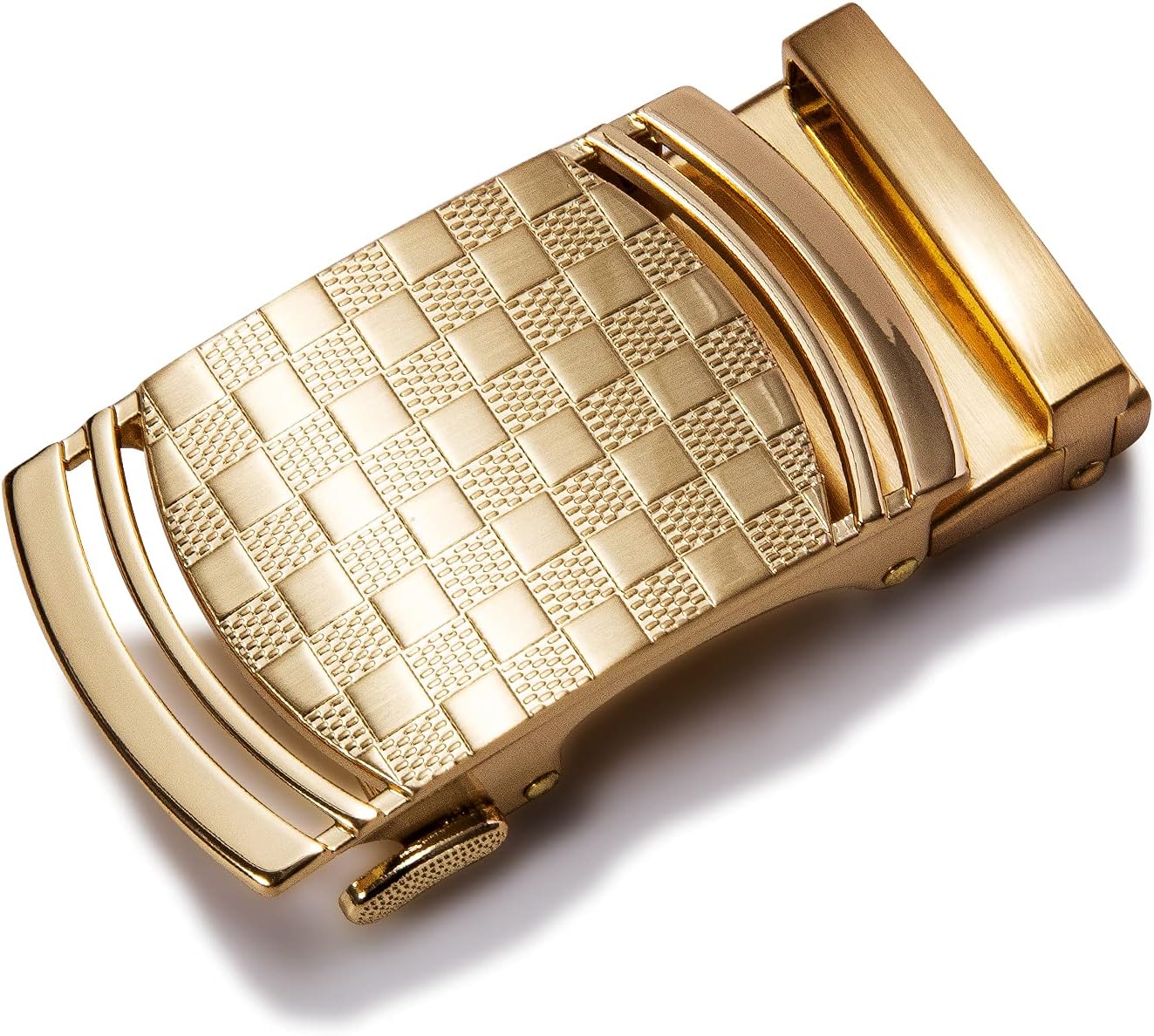Dubulle Men's Belt Ratchet Buckle Business Replaceable Only 1 3/8 Slide Buckle 35mm Party Business Gift