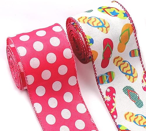 Vista 11 de 2 cintas de tela de verano, tiras de olas marinas de verano, océano, océano, playa, para fiestas de verano, envoltura de regalos, suministros