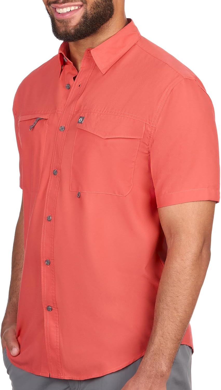 The American Outdoorsman Men's Featherweight Short Sleeve Button Down Fishing Shirt - Outdoor Sun Protection Moisture-Wicking - Image 3