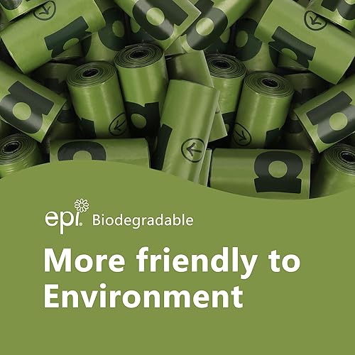 Miniatura 4 de Bolsas extra gruesas para excrementos de perro, biodegradables, a prueba de fugas, con dispensador, sin perfume, respetuosas con el medio ambiente,