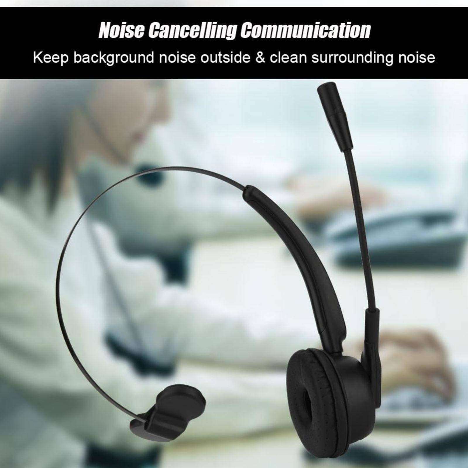 Call Center Bluetooth Headset Bezprzewodowe słuchawki z redukcją szumów Over-the-Head dla kierowców samochodów ciężarowych Telefony biurowe