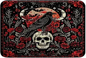 Erosebridal Black Crow Bath Mat 20