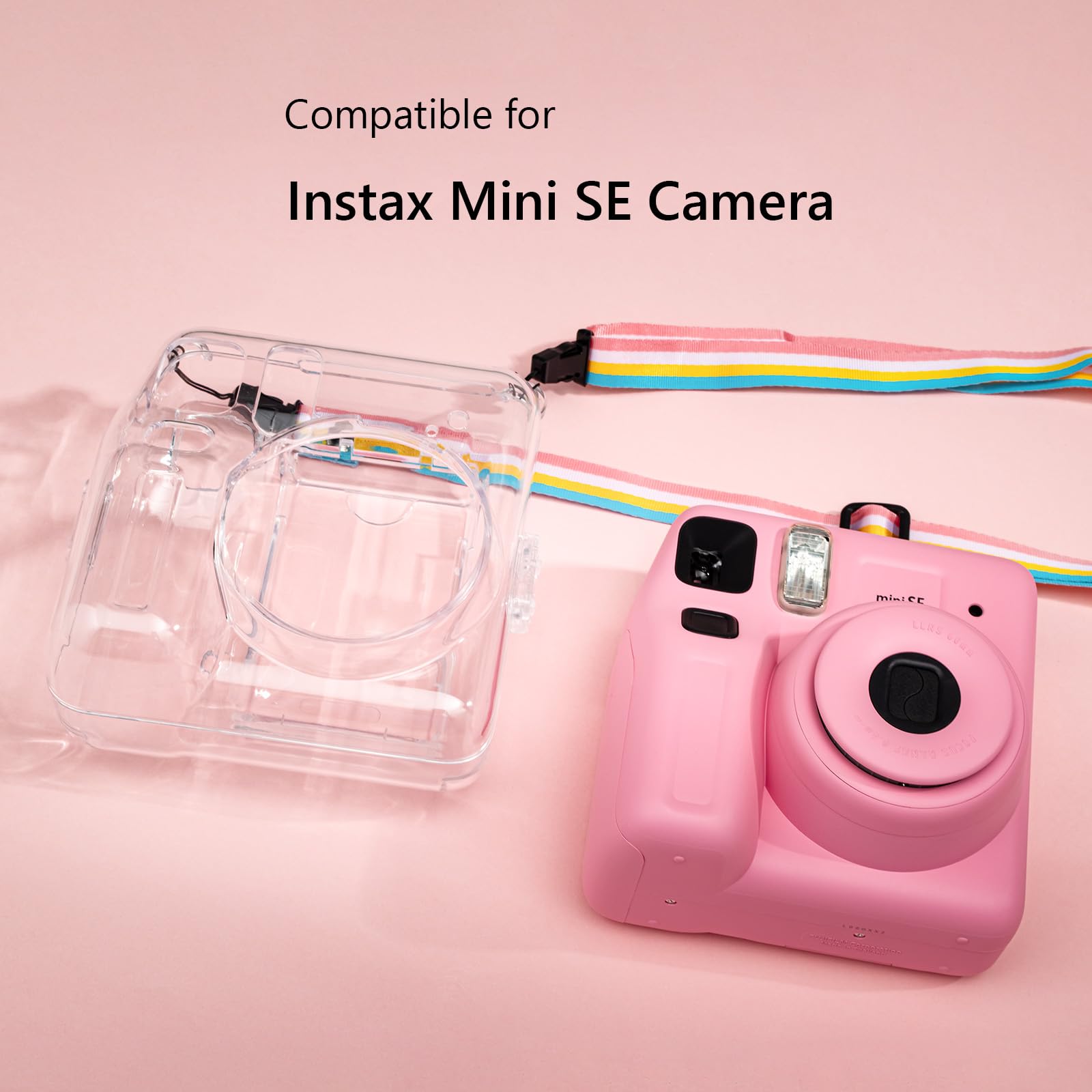 MUZIRI KINOKOO Instax Mini 40 - Funda Transparente Compatible Con Cámara Instantánea Fuji Instax Mini 40 Polaroid Mini 40 Carcasa Rigida De Pvc