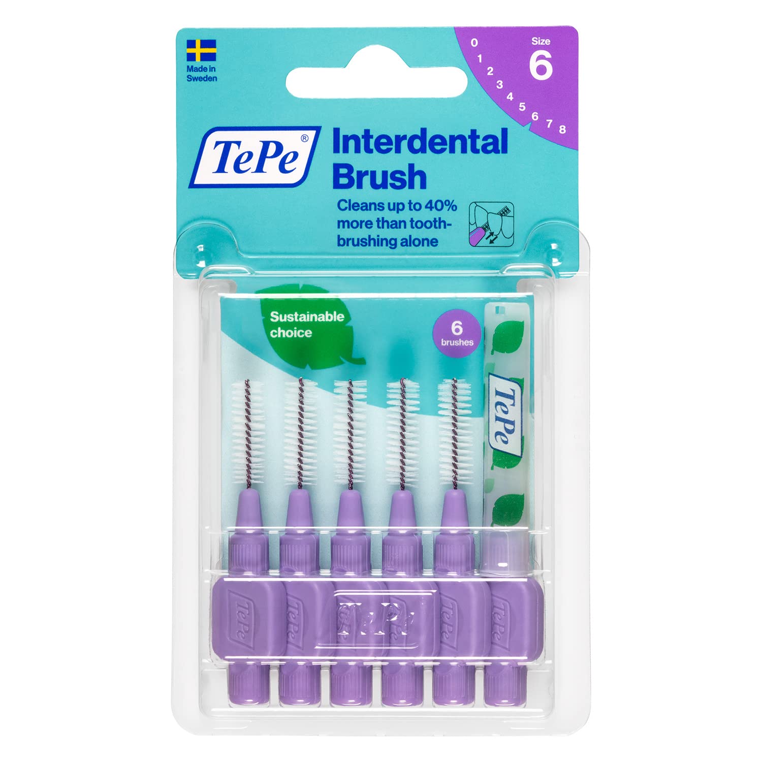 TEPE Blister 1.1 MM - MOR Diş Arayüz Fırçası (1 x 6 Adet)