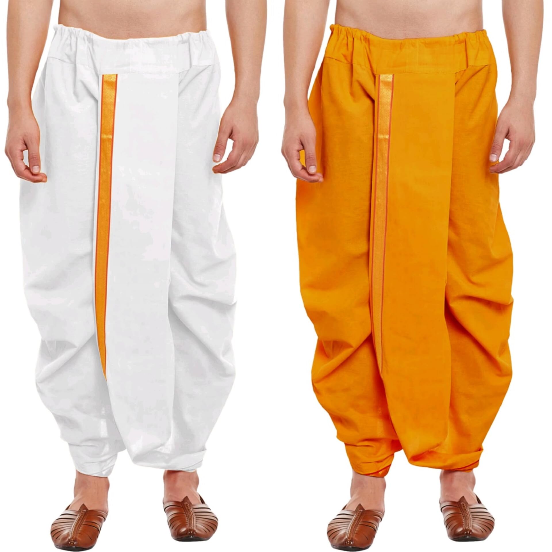 crystal revenue Ready to Wear Mahraj Dhoti for men (Elastic Readymade Dhoti Pant)-picture-27
