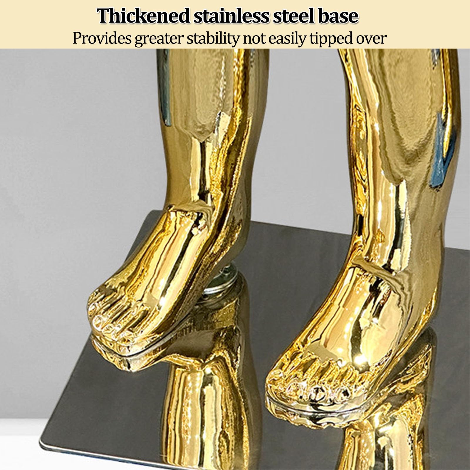 Glänzende Schaufensterpuppe (Kinder-Ganzkörpermodell) | Für die Altersgruppen 6–8 & 10–12 Jahre; Präsentationsfigur mit Metallsockel für Cosplay oder Ladengeschäft(Silver,B)