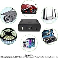 Vista 5 de Talentcell Rechargeable 12V 6000mAh/5V 12000mAh DC Output Lithium ion Battery Pack for LED Strip/CCTV Camera/Telescope/Modem and More, Portable