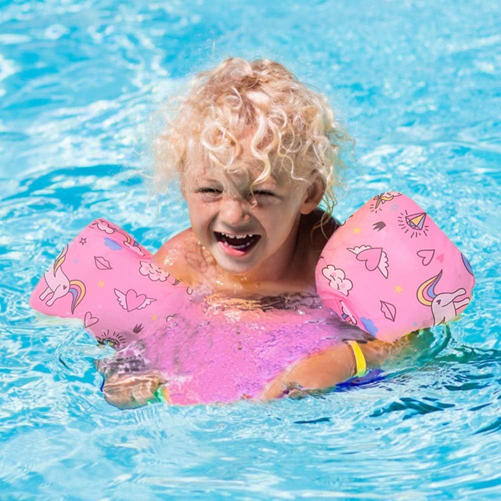 Swim Arm Bands, Portable Inflatable Pool Floats Swimming Ring, Swimming Wings Armlets Rings Floaties Tubes for Swimming