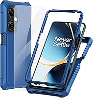 Vista 9 de Ailiber Funda para teléfono OnePlus Nord N30, One Plus N30 5G con protector de pantalla de vidrio templado, protección de estructura de 2 capas