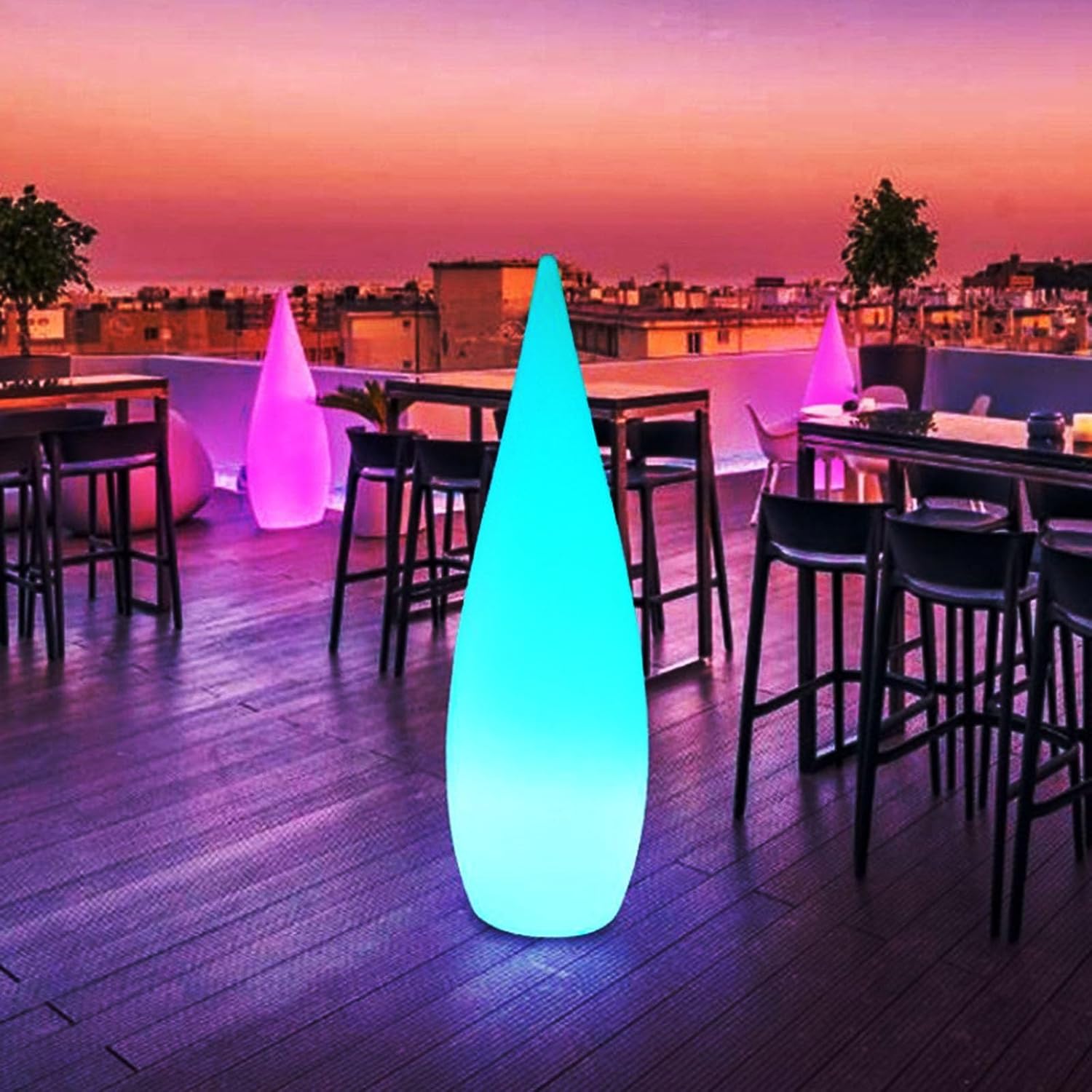 Outdoor Water Drop Lights, Waterproof Lawn Light, Courtyard Garden Terrace Atmosphere Lights, Landscape Courtyard Decorations Floor Lamps, Path Light, Modern Holiday Lamps