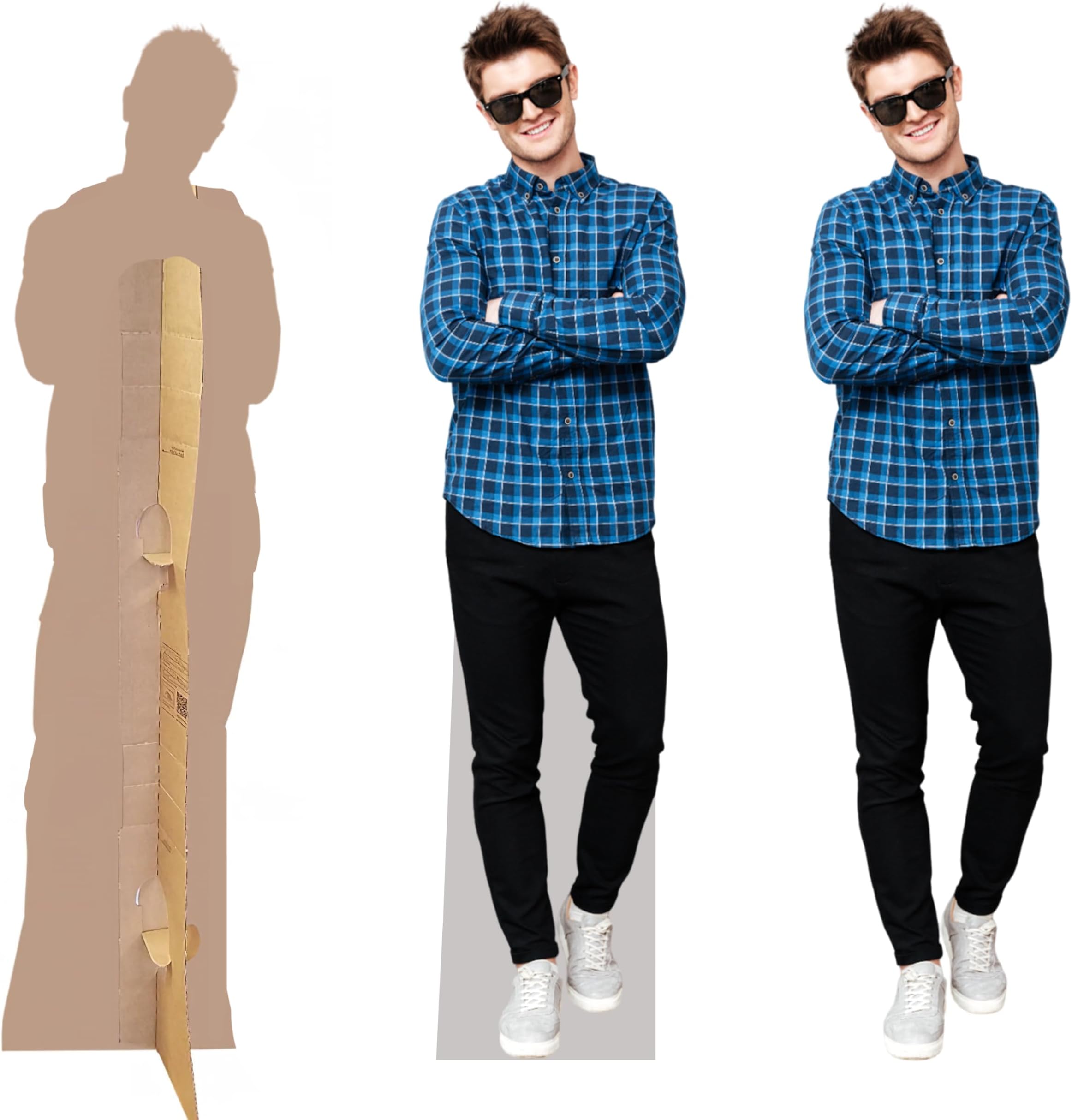 Custom Life Size Cardboard Cutout, Personalized High Resolution Stand Up, Upload Your Own Photo, Perfect for Wedding, Graduation, Birthday