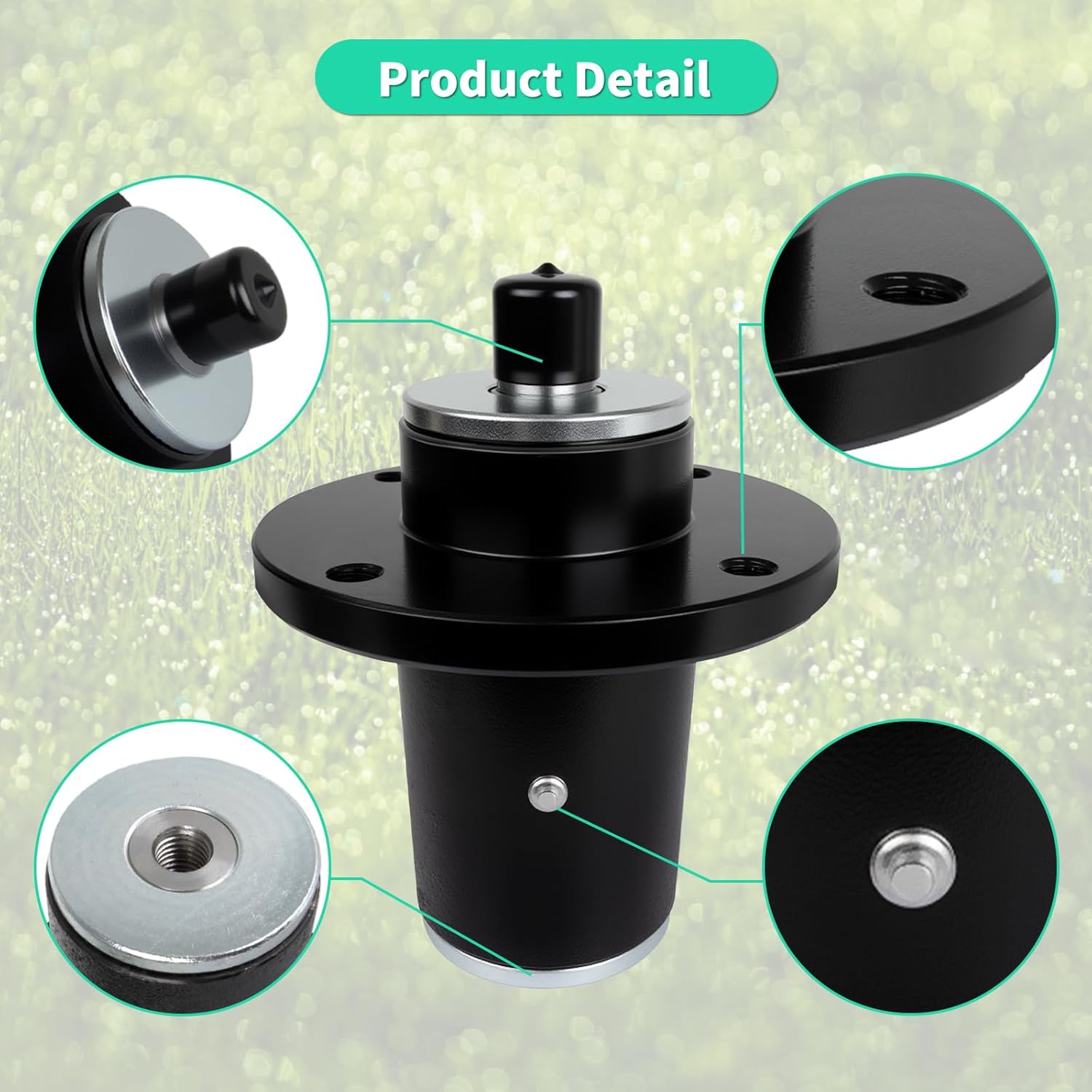 607407 604255 Lawn Mower Deck Spindle Compatible with Hustler ATZ Super S Super Z X One Zero Turn Mower, Fit for 36" - 72" Deck, 3 Pack
