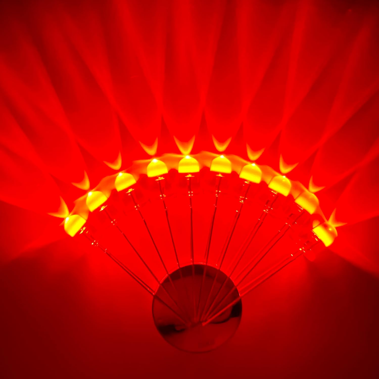 Othmro LED Rossi 3mm Diffusi – 10 Pezzi – 20mA, 150mcd, 430nm – Per Esperimenti Elettronici E Riparazioni Fai Da Te
