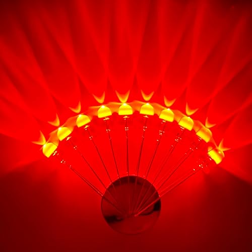 Miniatura 2 de 0.197 in rojo LED diodo luces 100pcs DC 2V 20mA lente clara redonda componentes electrónicos diodos emisores de luz bombillas LED