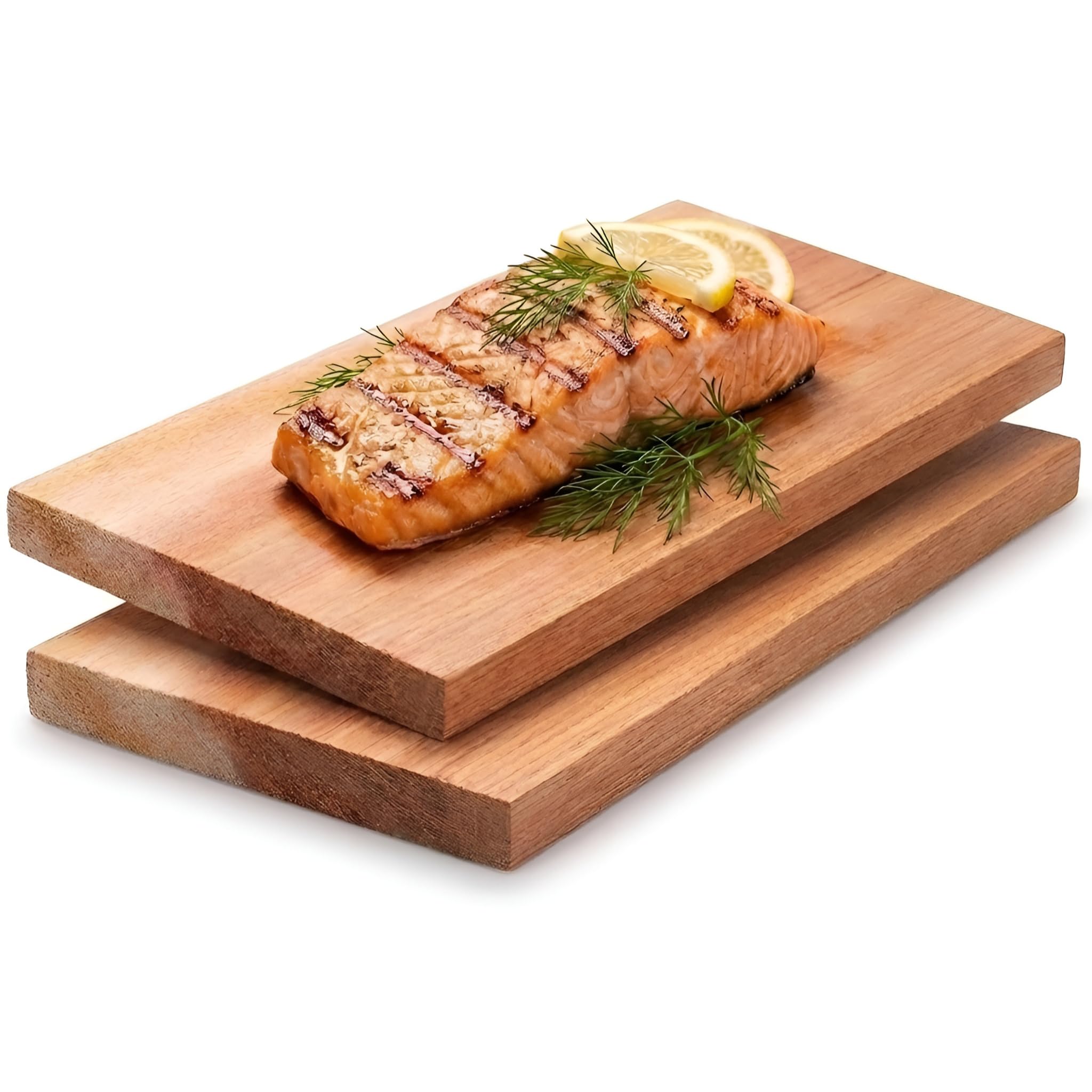 MAVANTO® XXL Planche cèdre Barbecue - Planche à Fumer en cèdre Canadien Extra ÉPAISSE 30x14x1,5cm Lot de 2