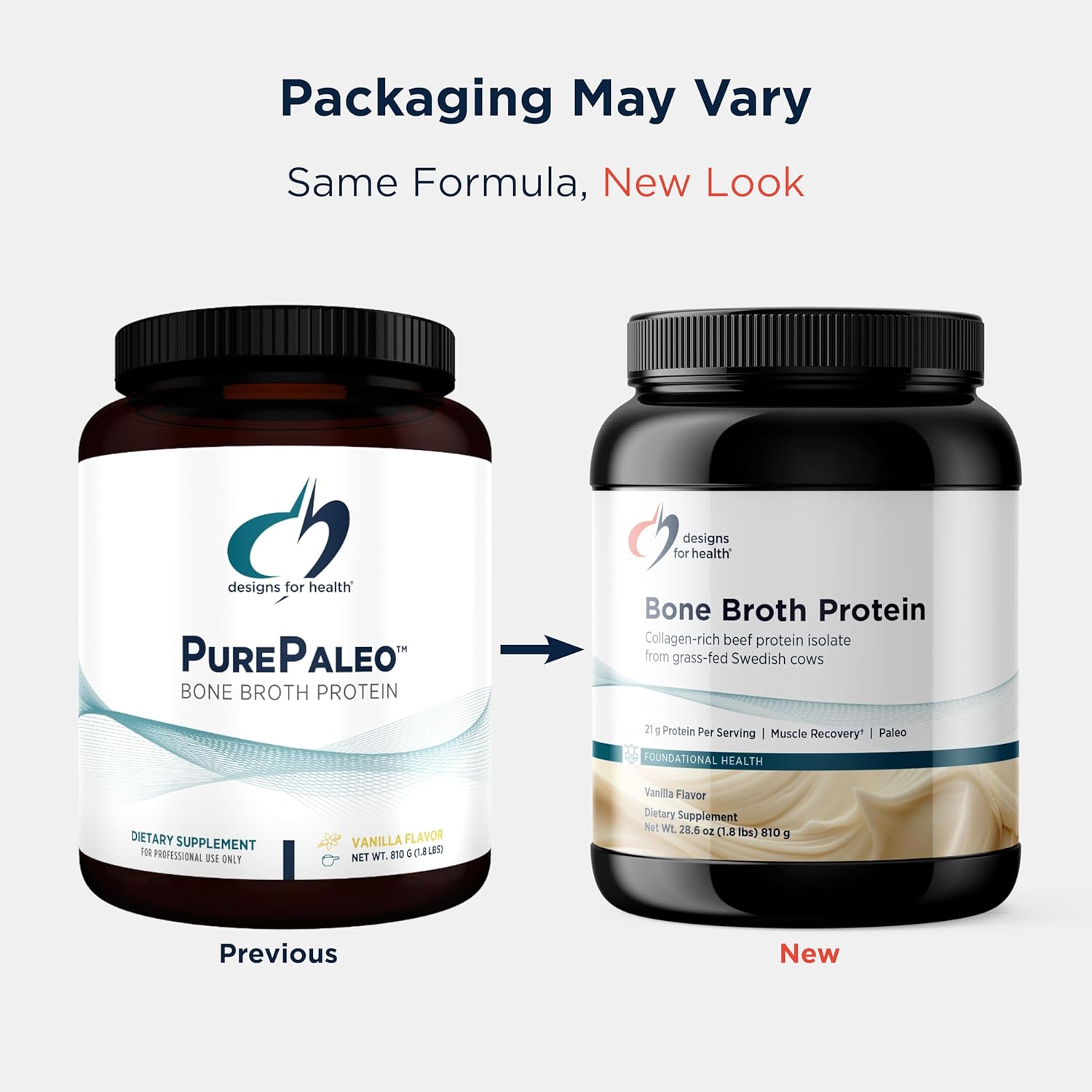 Designs for Health Bone Broth Protein Powder - 26g Grass-Fed, Collagen-Rich Beef Protein Isolate – Unflavored, Paleo, Non-GMO, Dairy-Free (30 Servings / 810g) - Image 5