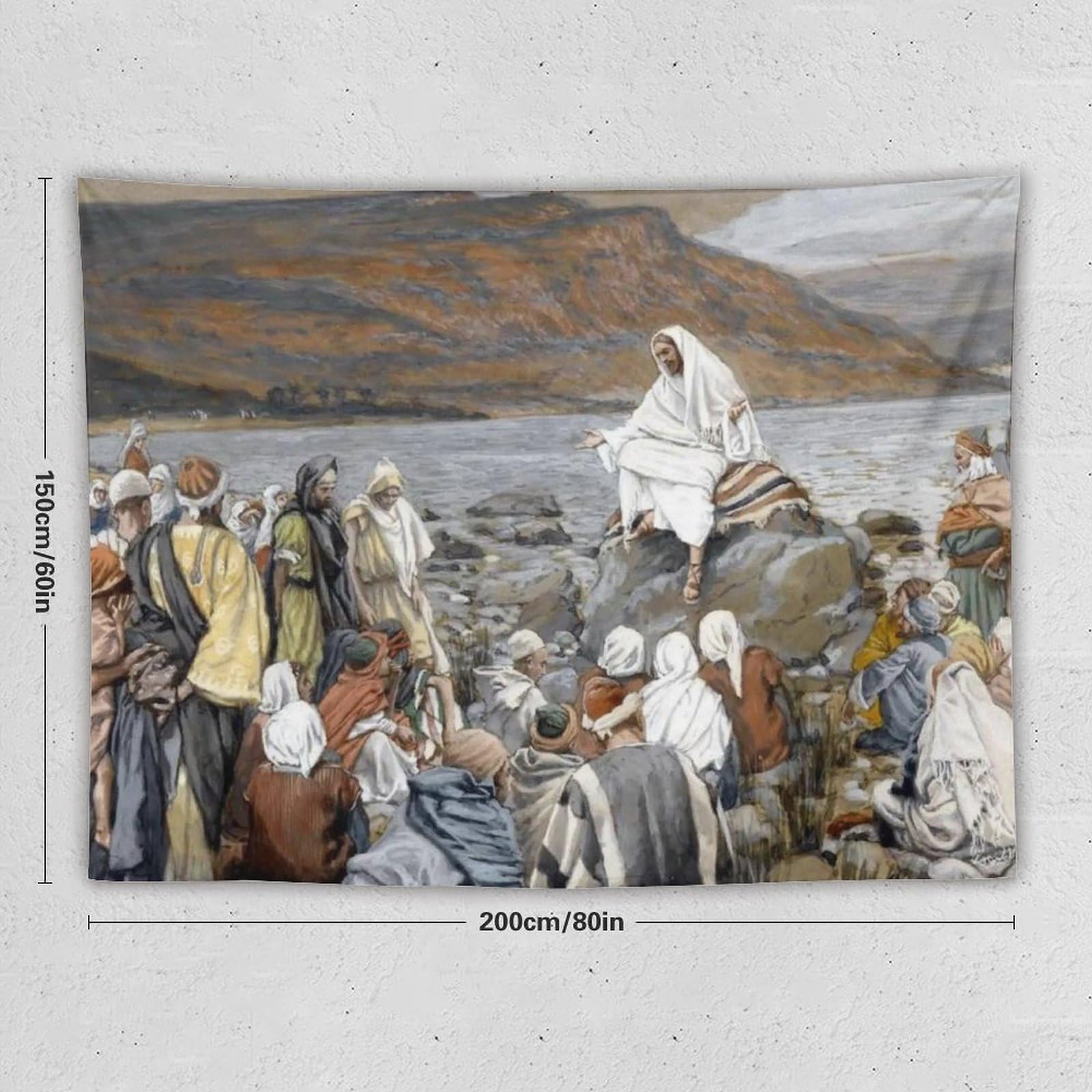 Amazon.co.jp: JESUS CHRIST イエス キリスト イエスの説教 絵画の