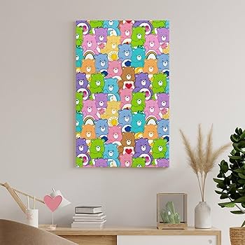 Care Bears  ケアベア　ウォールハンガー×写真×鏡　壁掛け Amazon.co.jp: ケアベア 壁掛けポスター 壁掛け絵画 アート