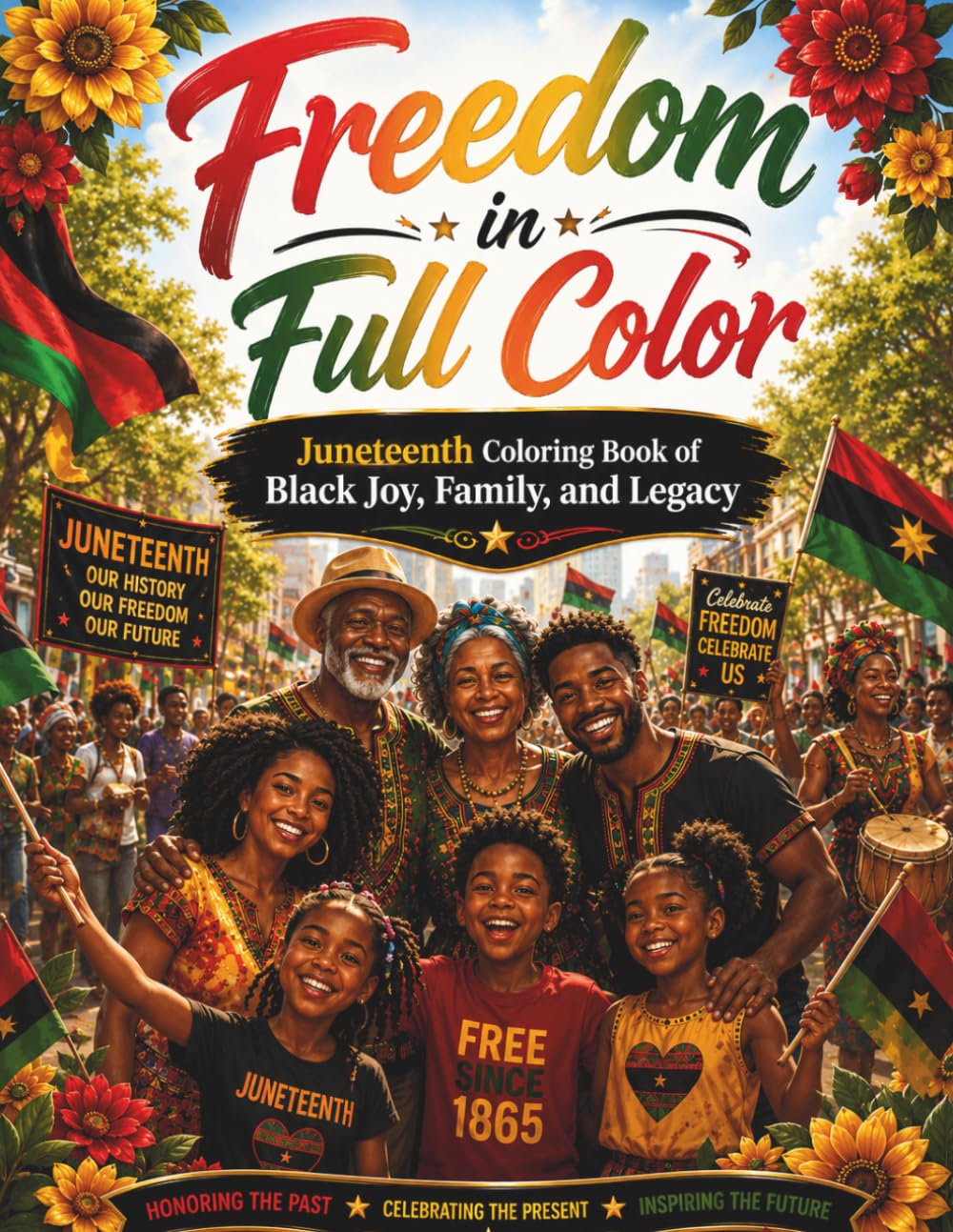 Freedom in Full Color: A Juneteenth Coloring Book of Black Joy, Family, and Legacy