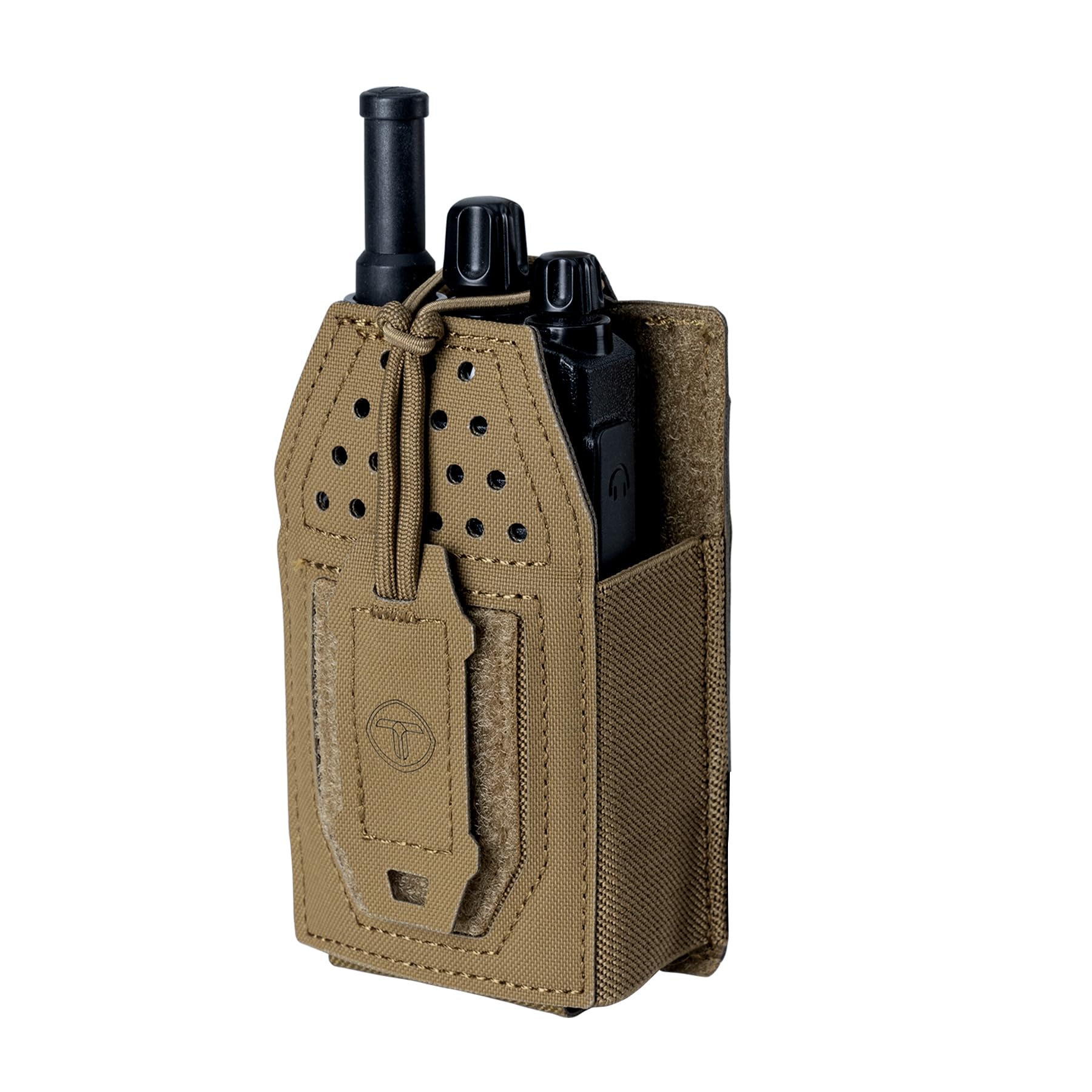 Fondina radio tattica Molle Radio Pouch Supporto universale Walkie Talkie Motorola BaoFeng UV-5R BF-F8HP Coyote Brown