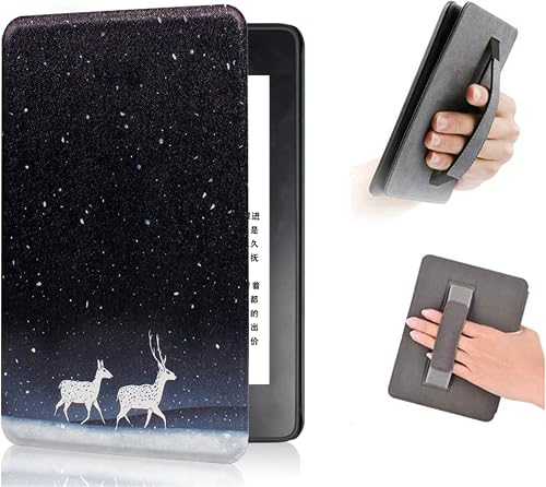 Capa folio com correia de mão para Kindle Paperwhite 12.ª gen 2024 e Colorsoft