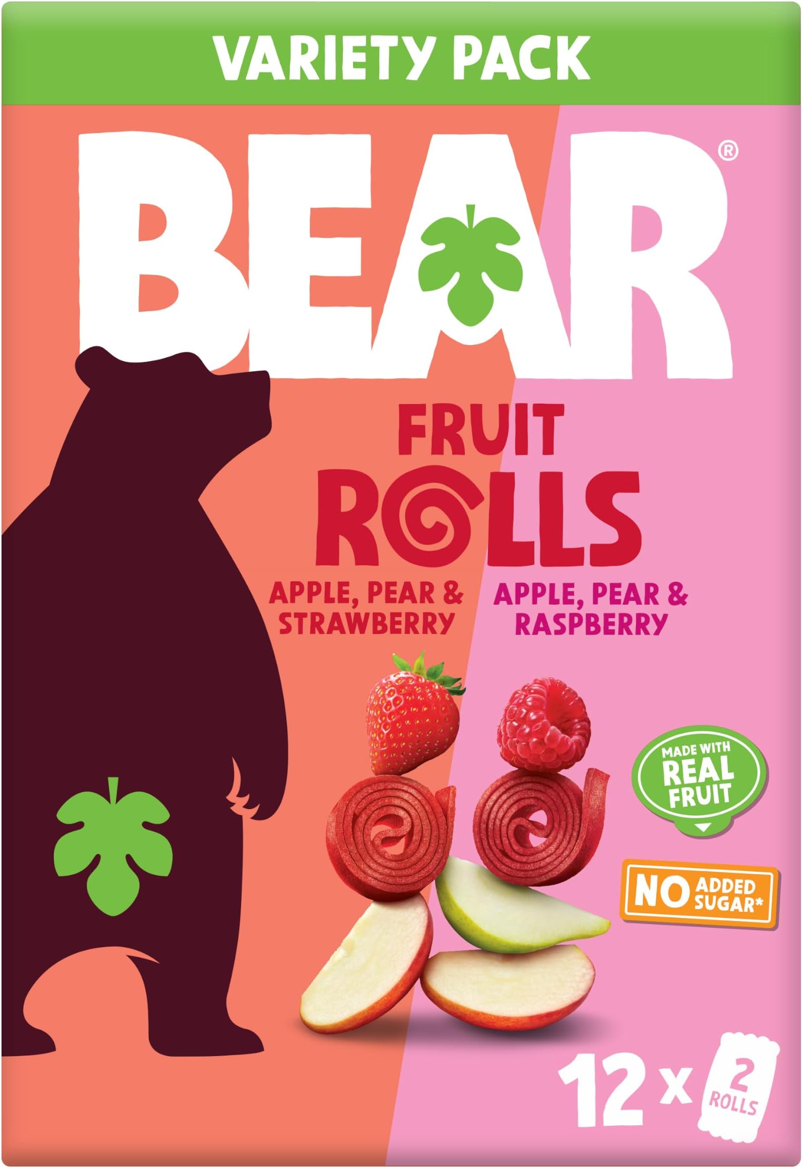 Strawberry Raspberry Fruit Rolls Variety Pack, 8.4 OZ