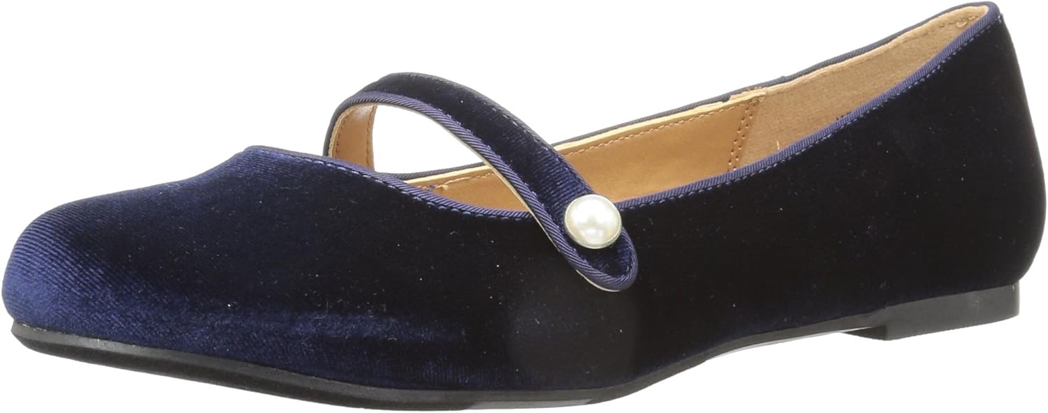 Report Women's Monty Ballet Flat, Navy, 6.5 Medium US