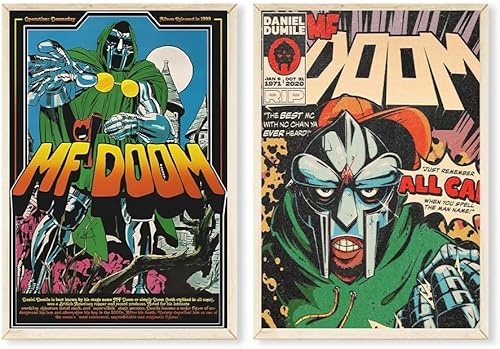 Miniatura 1 de ZONTO Mf Doom - Póster estético para habitación, póster estético de R&B, cubierta de álbum de música, regalo para fanáticos, impresiones de fotos