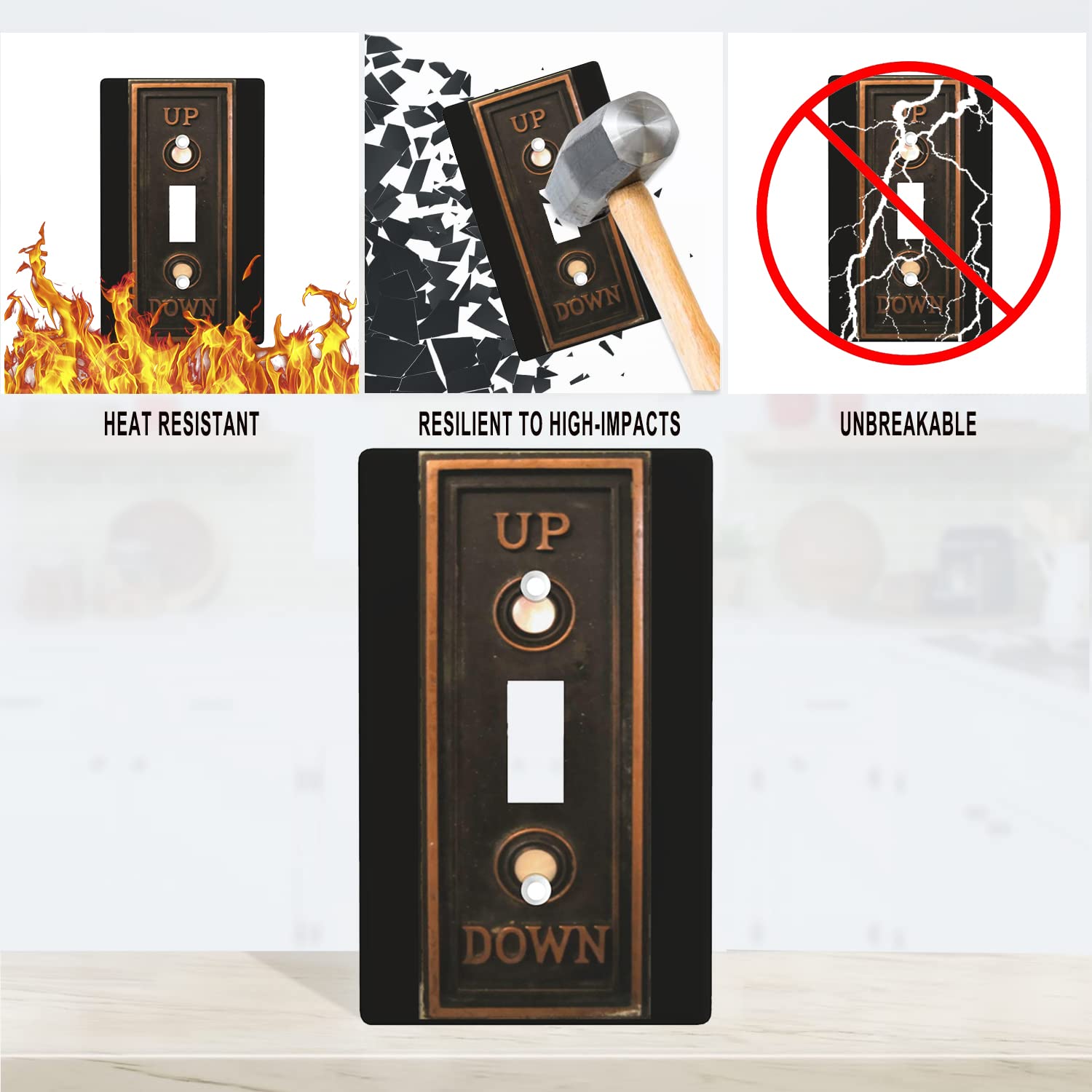 Amazon.co.jp: ヴィンテージエレベーターボタン 1ギャングトグル