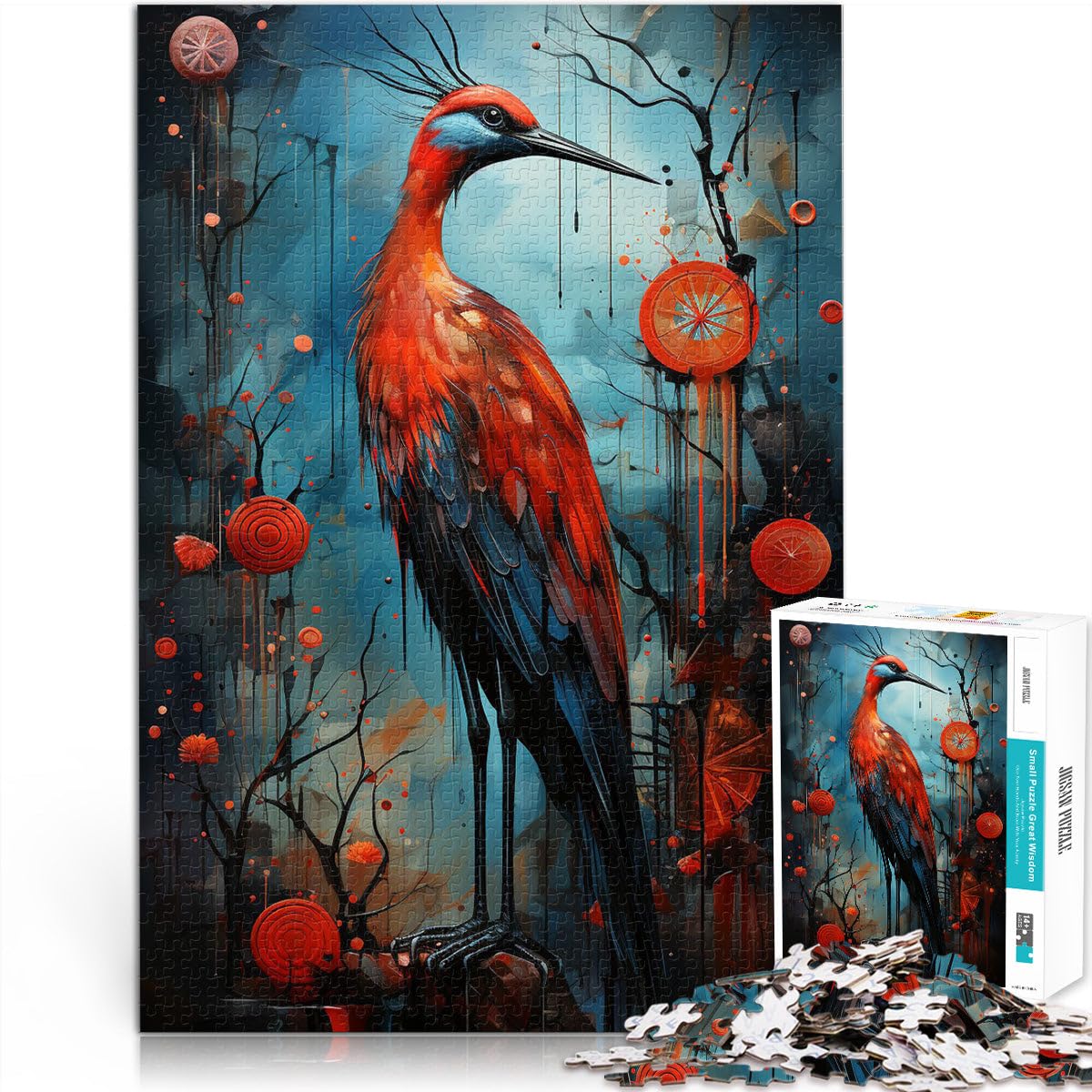 Jigsaw Puzzles 1000 Pieces for teenagers art bird Pädagogisches Spielzeug zum Stressabbau Heimdekoration38x26cm — image 1