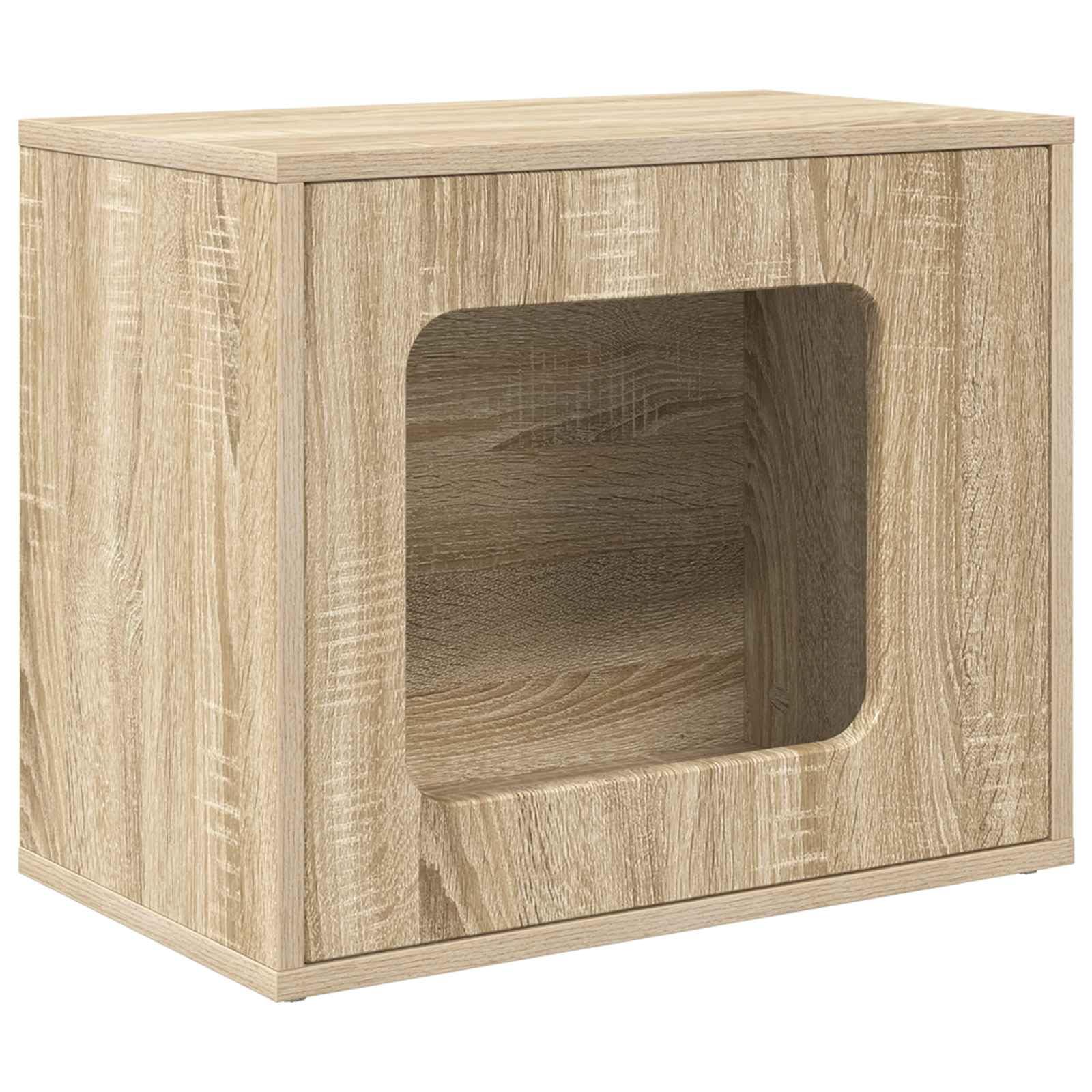 Niche pour chat Sonoma petit meuble de salon pour chat d'intérieur