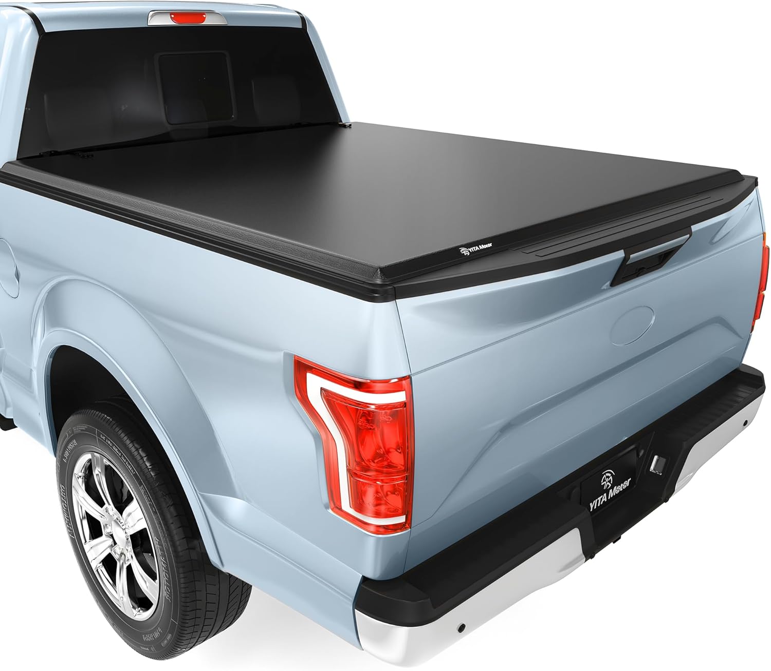 YITAMOTOR Tailored Soft Tri-fold Tonneau Cover for Ford F-150 6.5ft Bed 2015-2025, Effortless Installation, Improved Fuel Efficiency, and Unsurpassed Durability 6'7" Soft 3-Fold 2015-2025
