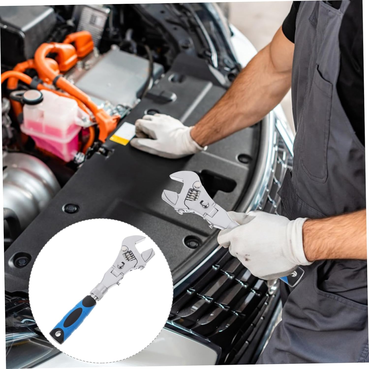 LIFKOME 10-Inch Multi-Function Ratchet Wrench Reversible Flex Head Heavy Duty Spanner for Home Repair Portable Tool Ratcheting Socket Wrench Functionality