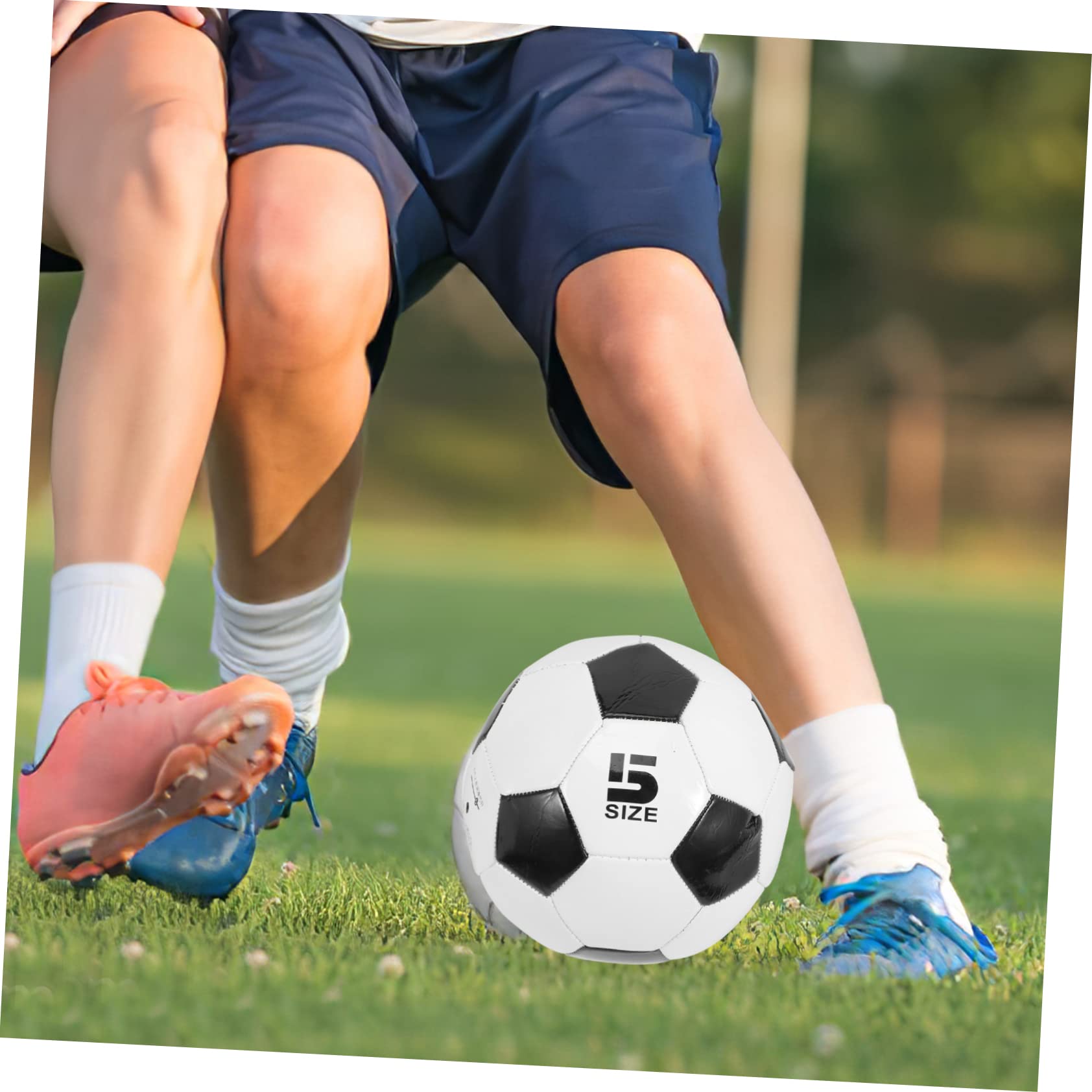 HANABASS Balón de Fútbol Tamaño 5 PVC 6 Piezas para Entrenamiento | Niños, Tacto Agradable y Alta Elasticidad, Uso Exterior y Práctica Deportiva, Resistente al Desgaste
